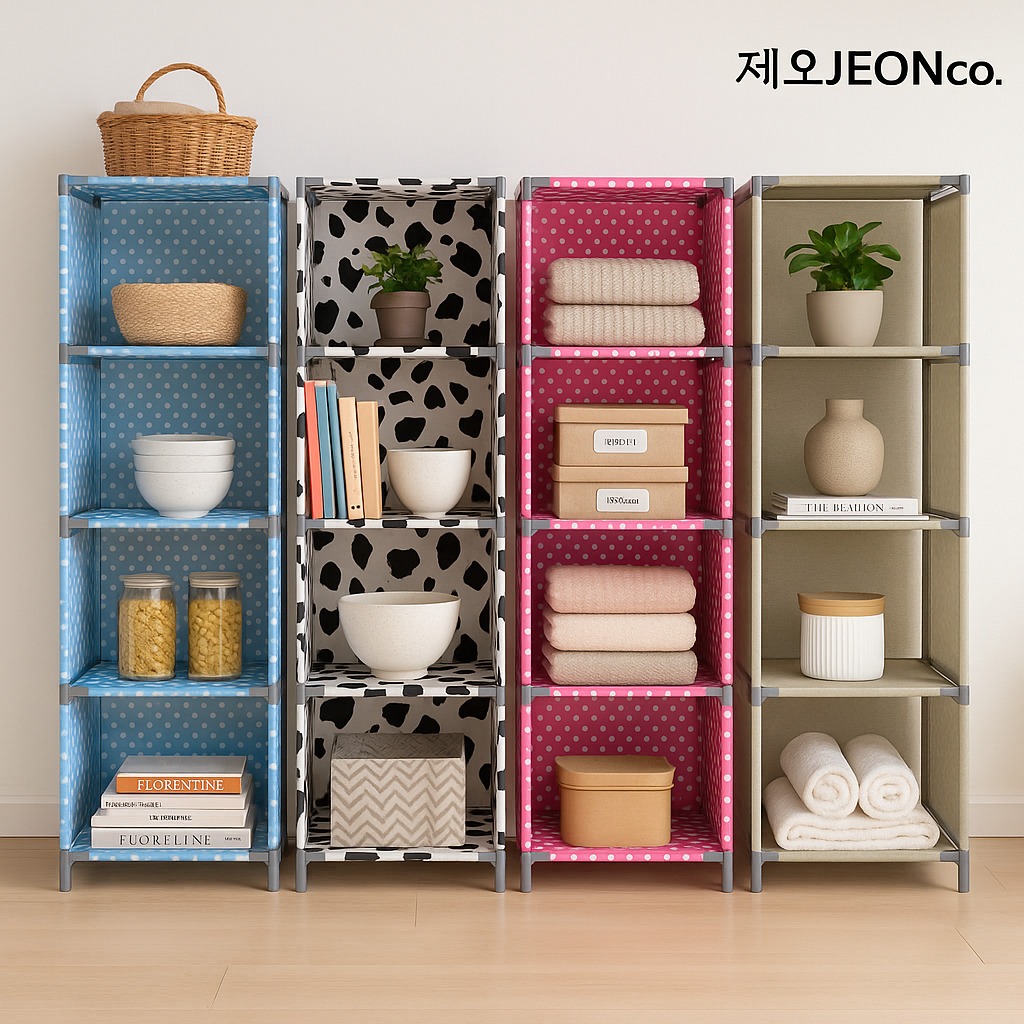 RAK BUKU 5 tingkat 4 susun Tutup Belakang lemari kain Grid Portable Multifungsi Sepatu baju tas helm