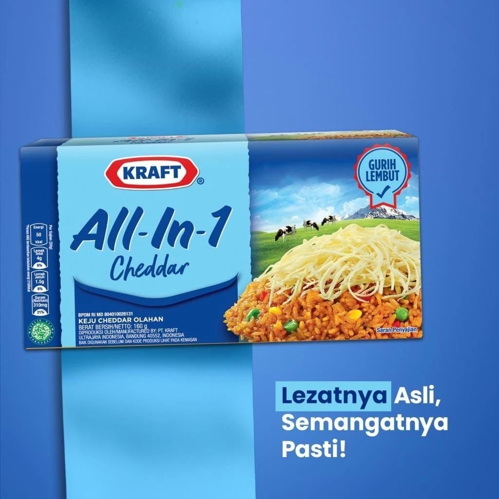 

Kraft keju All in 1 150g original untuk kue dan burger