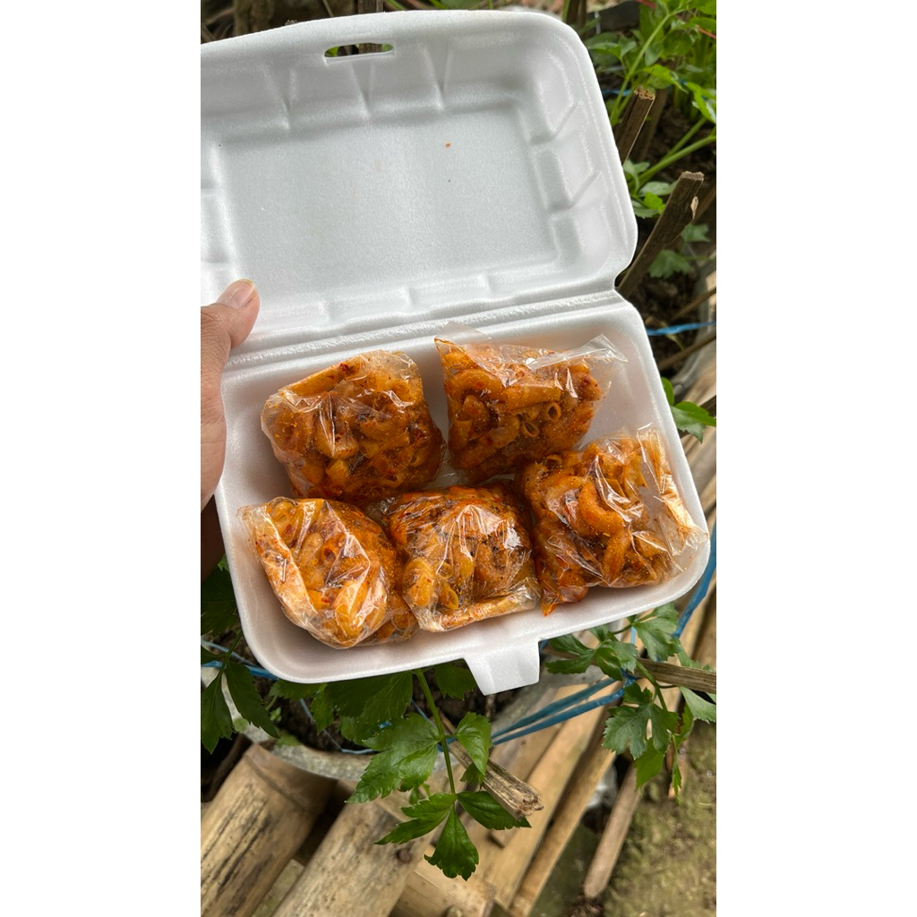 

25 gram Makroni Bumbu Cikruh Pedas gurih daun jeruk