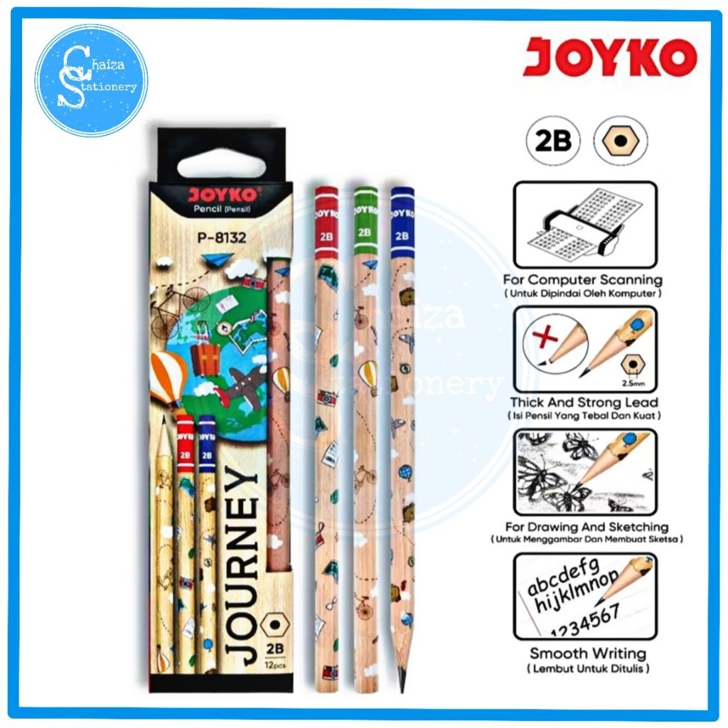 

Pensil Joyko P-8132 JOURNEY (12 Pc)
