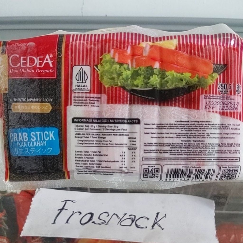 

Crab stick 250g cedea isi 16 pcs