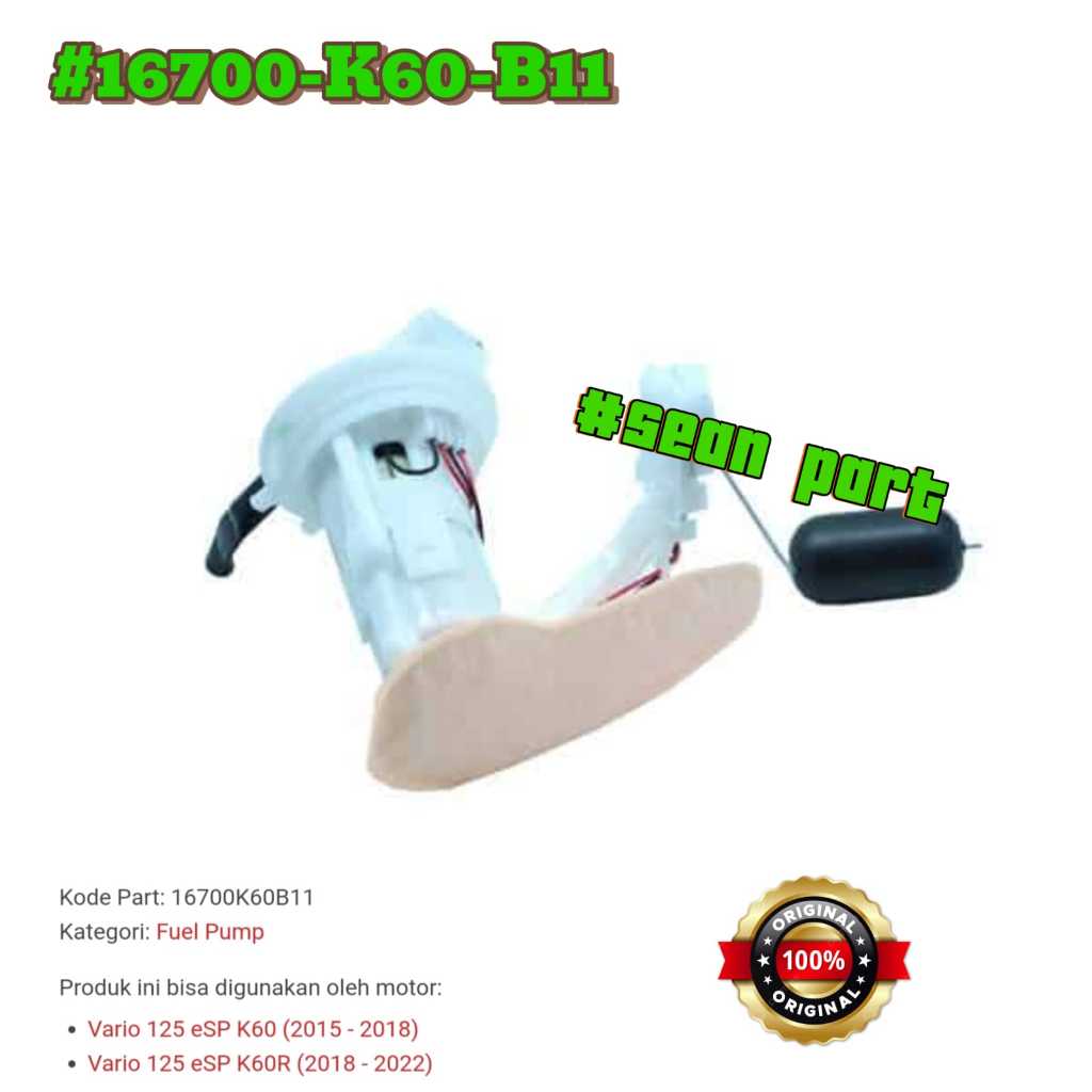 Fuel Pump VARIO 125 ESP LED 16700-K60-B11