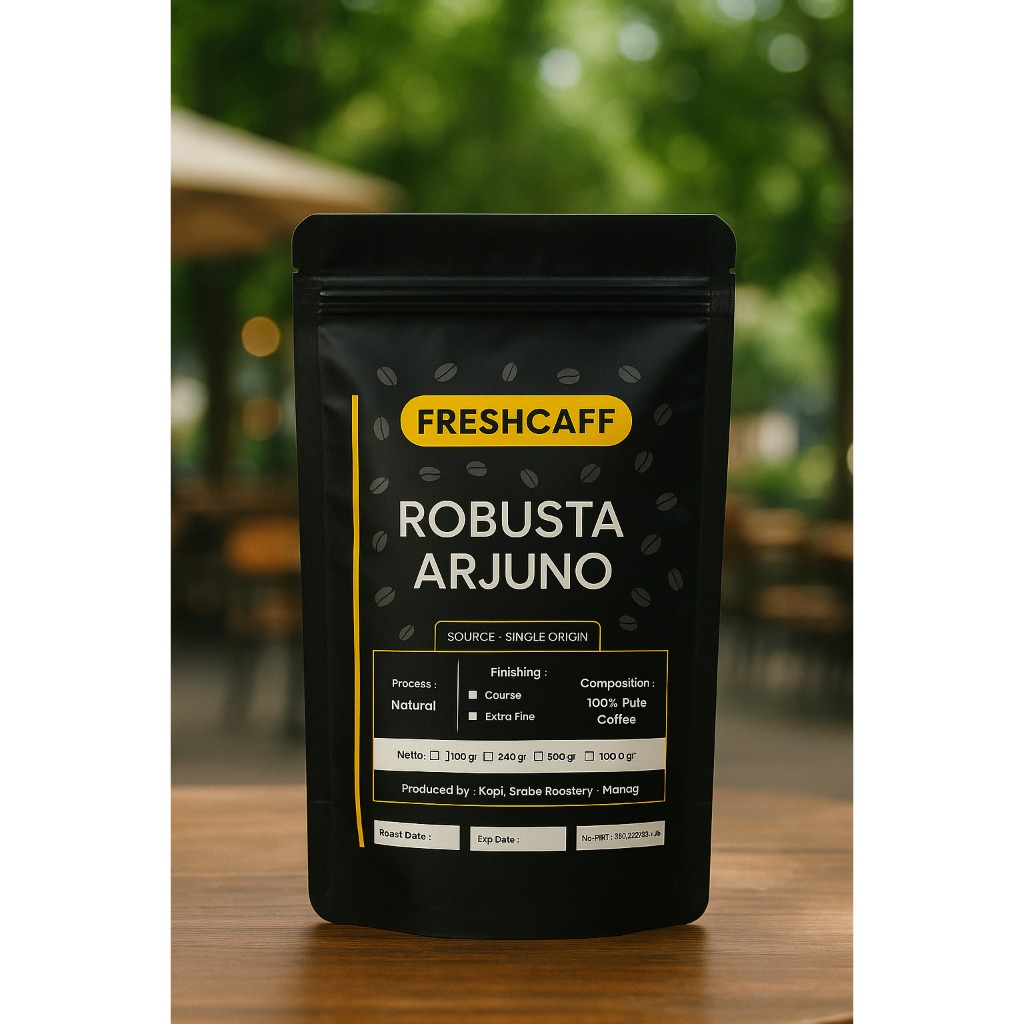 

KOPI ROBUSTA ARJUNO 100 gram, FRESHCAFF