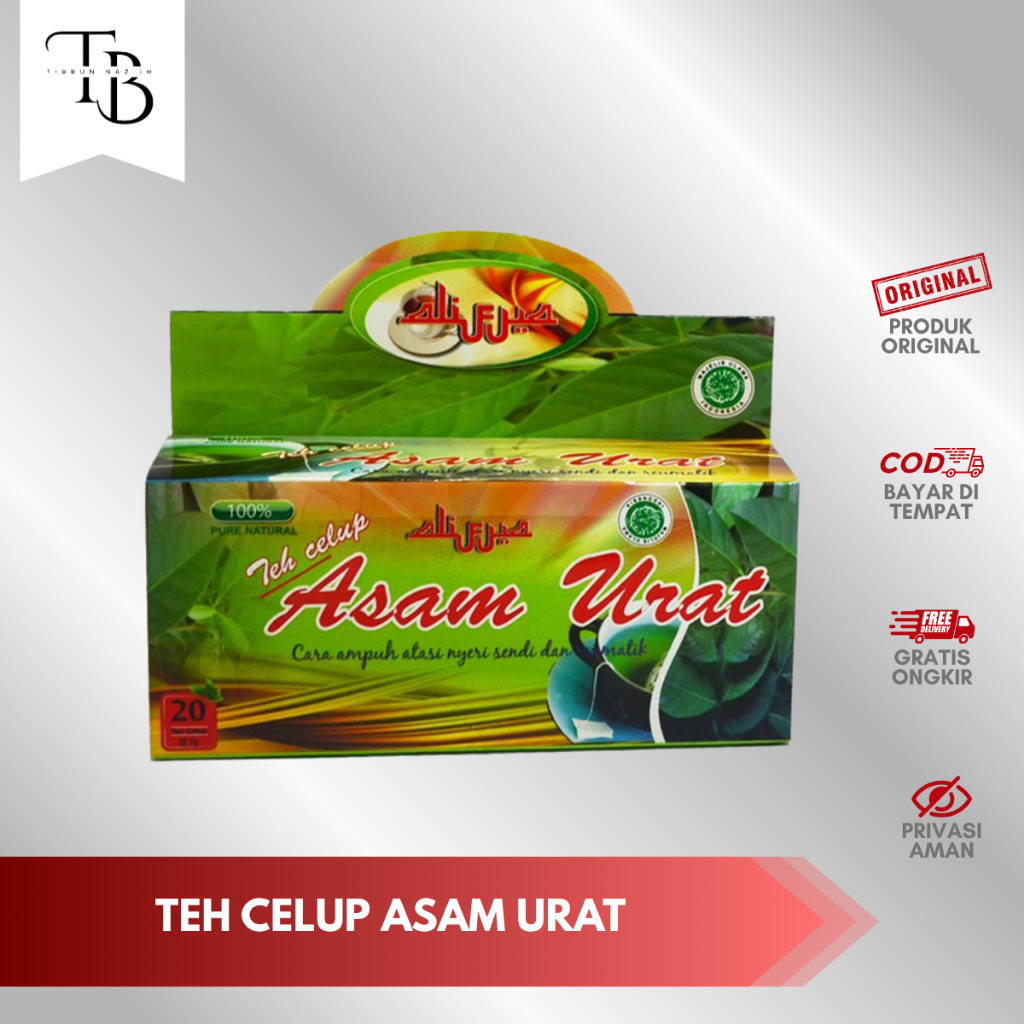 

( BISA COD ) TEH ASAM URAT Alifya – Teh Celup Herbal | bantu atasi asam urat | redakan nyeri sendi & lutut | kurangi kesemutan | ORIGINAL 100%