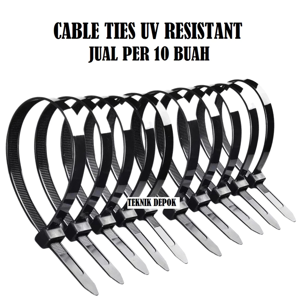 

Per 10 buah Kabel Tis Anti UV 9 x 670 mm Marker Ties Pengikat Cable Ties UV Resistant 9 mm Panjang 67 cm Tali Tis Nylon
