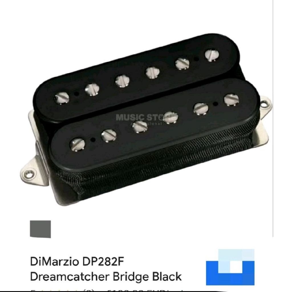 DiMarzio DP282FBK Dreamcatcher Bridge Pickup, F-Spaced, Black