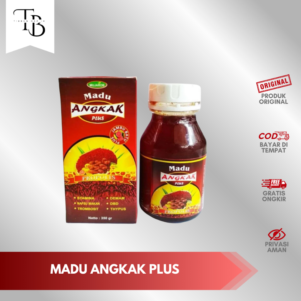

( BISA COD ) MADU ANGKAK PLUS JAMBU BIJI - madu mujarob 350gr | bantu turunkan kolesterol & tekanan darah | original herbal alami