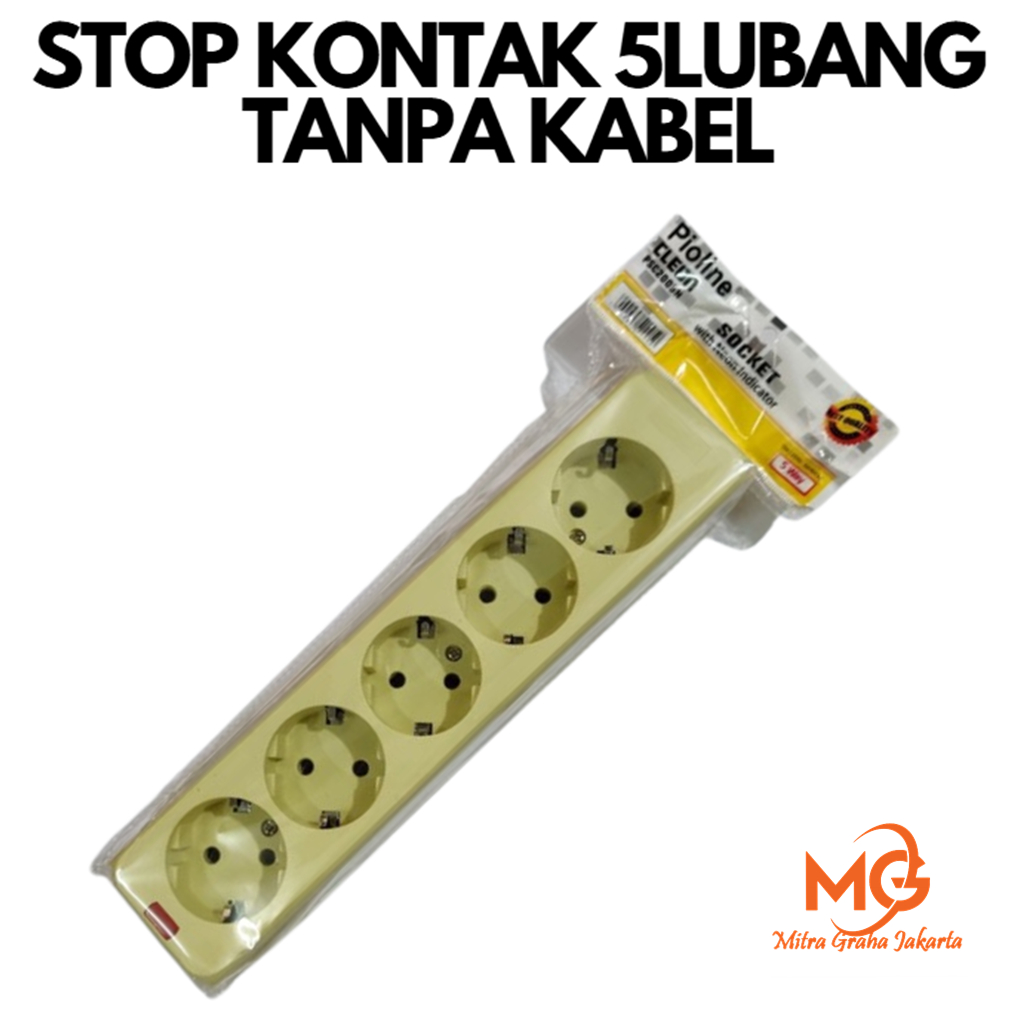 STOP KONTAK 5 LUBANG COLOKAN LISTRIK STOP KONTAK TANPA KABEL MG