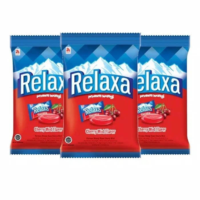 

(3 Bag) Permen Relaxa CHERRY per bag isi 50 butir