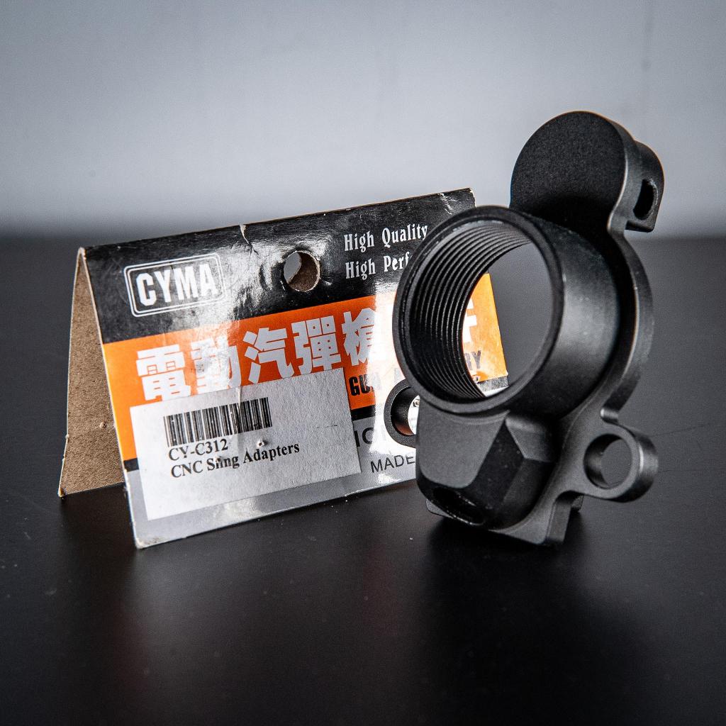 Cyma MP5K M4 Buffer Tube Stock Popor M4 Adapter CNC with QD Sling Swivel Points
