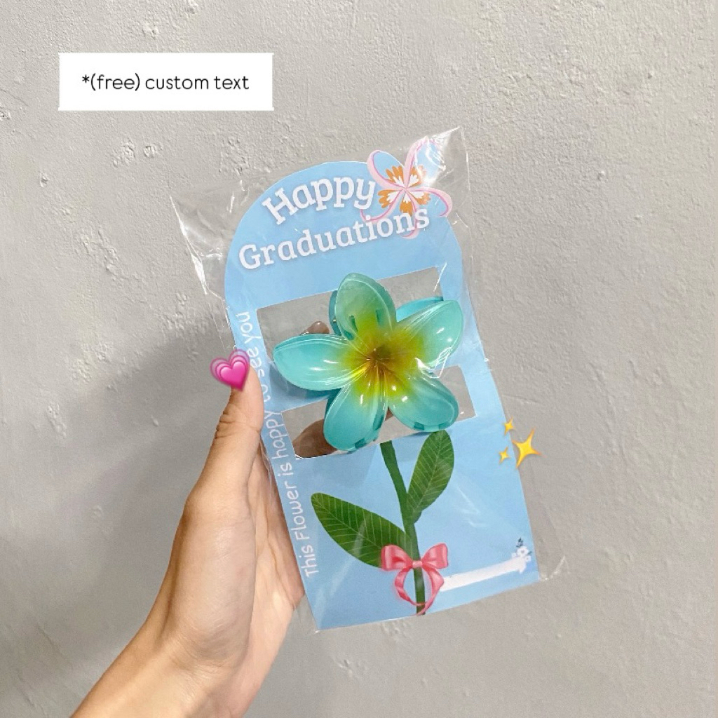 Gift Graduation Jepitan Rambut Kamboja Unik /Kado untuk Sidang/Kado untuk Wisuda