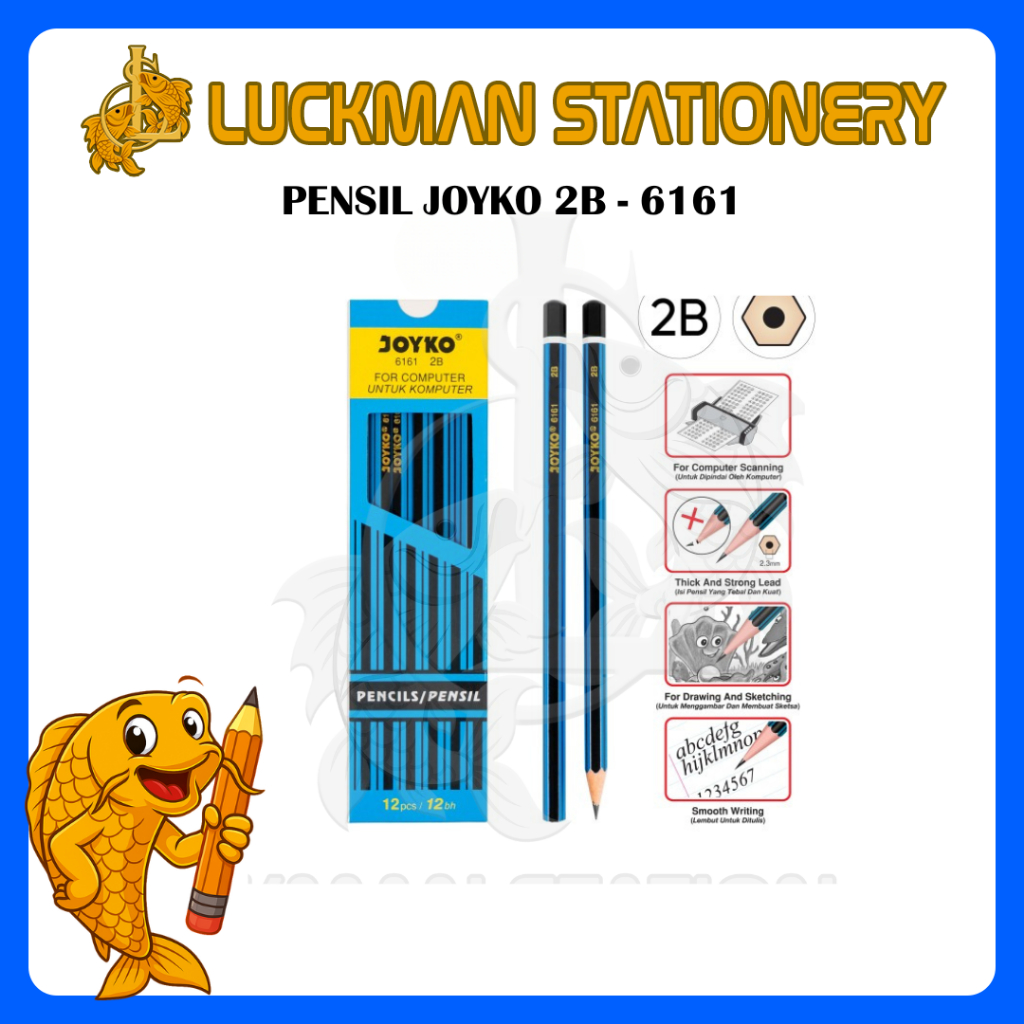 

LUCKMAN STATIONERY - PENSIL JOYKO 2B - 6161 (Pack)
