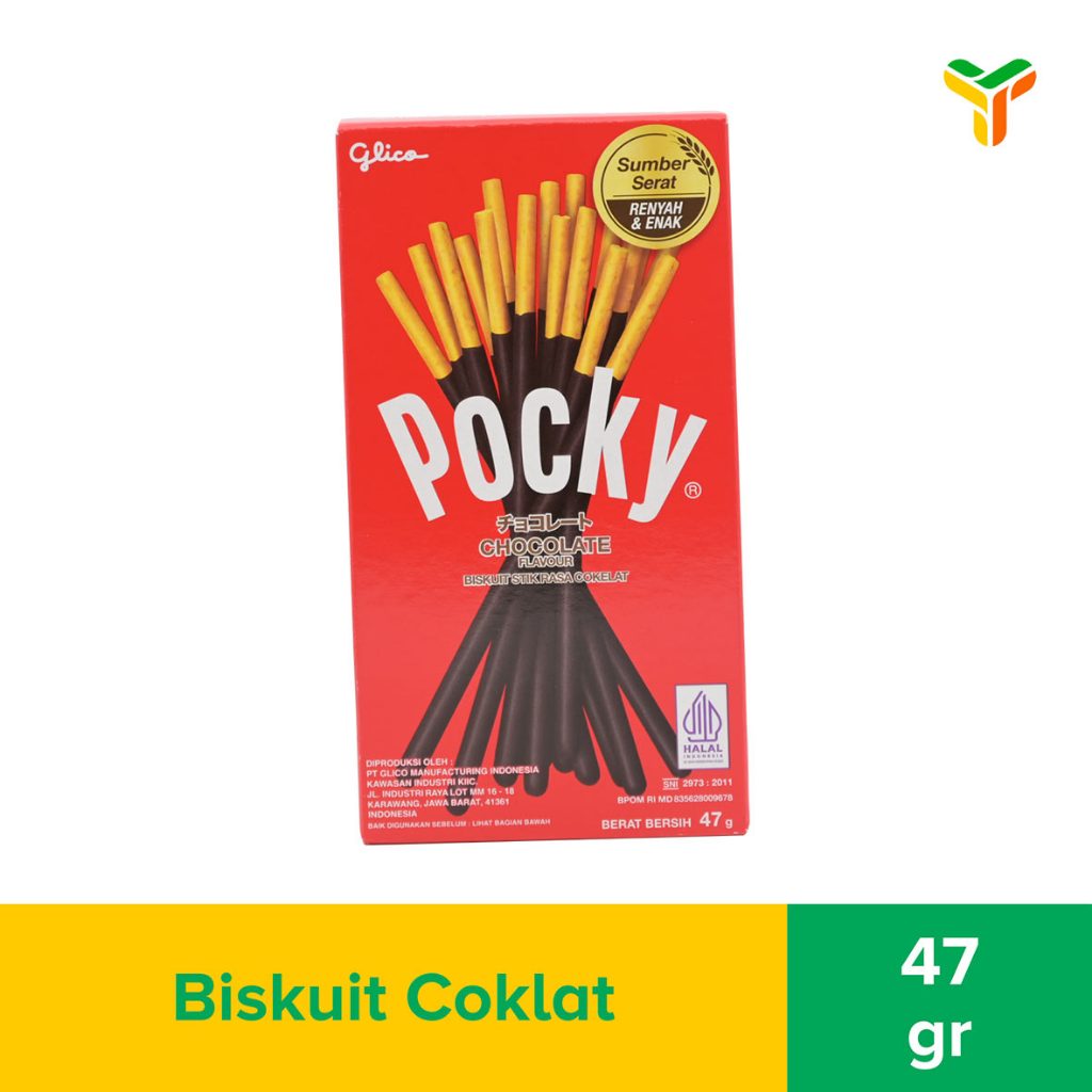 

Glico Pocky Chocolate 47 Gram Makanan Ringan Kue