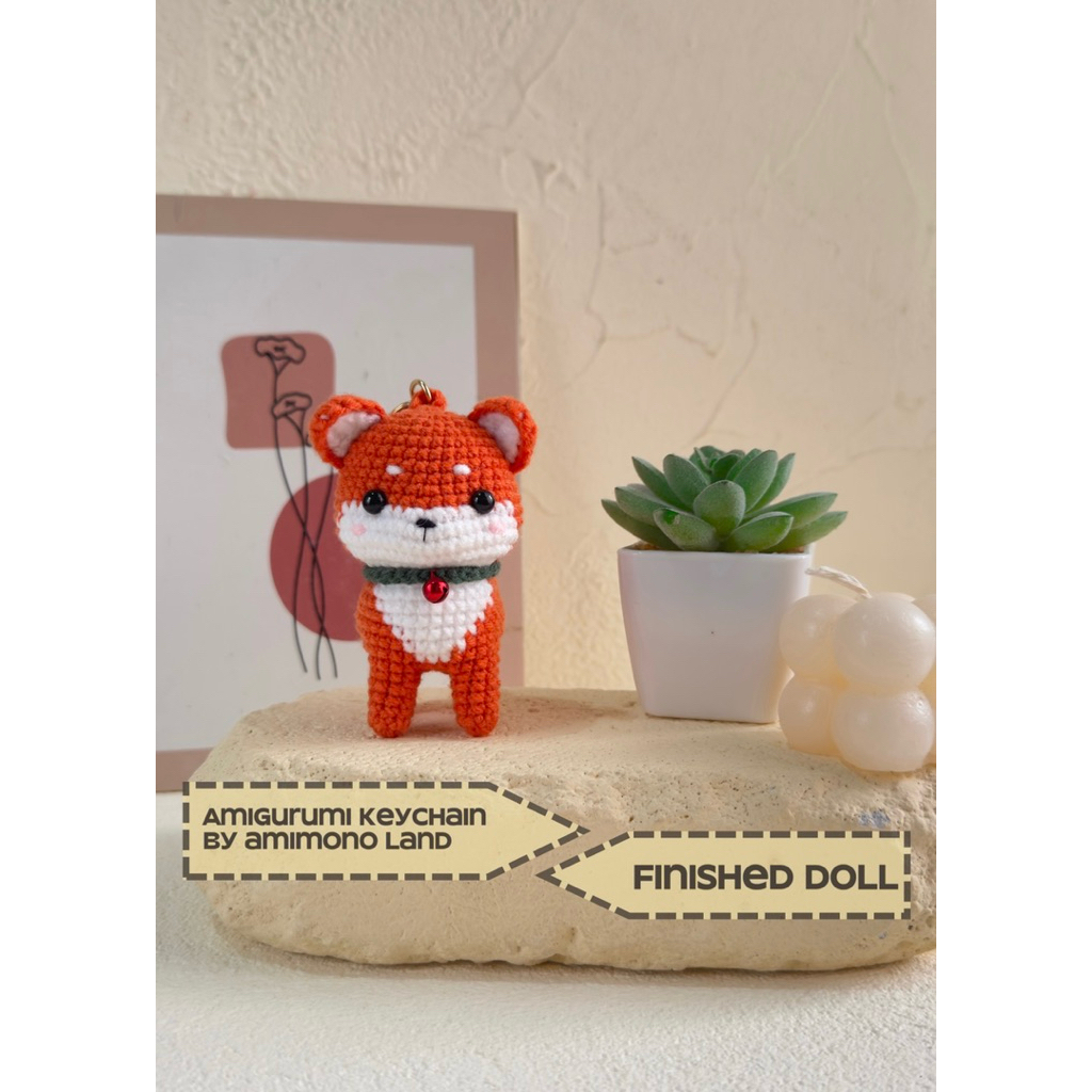 [PO] Shiba Inu - Keychain Rajut Amigurumi Handmade