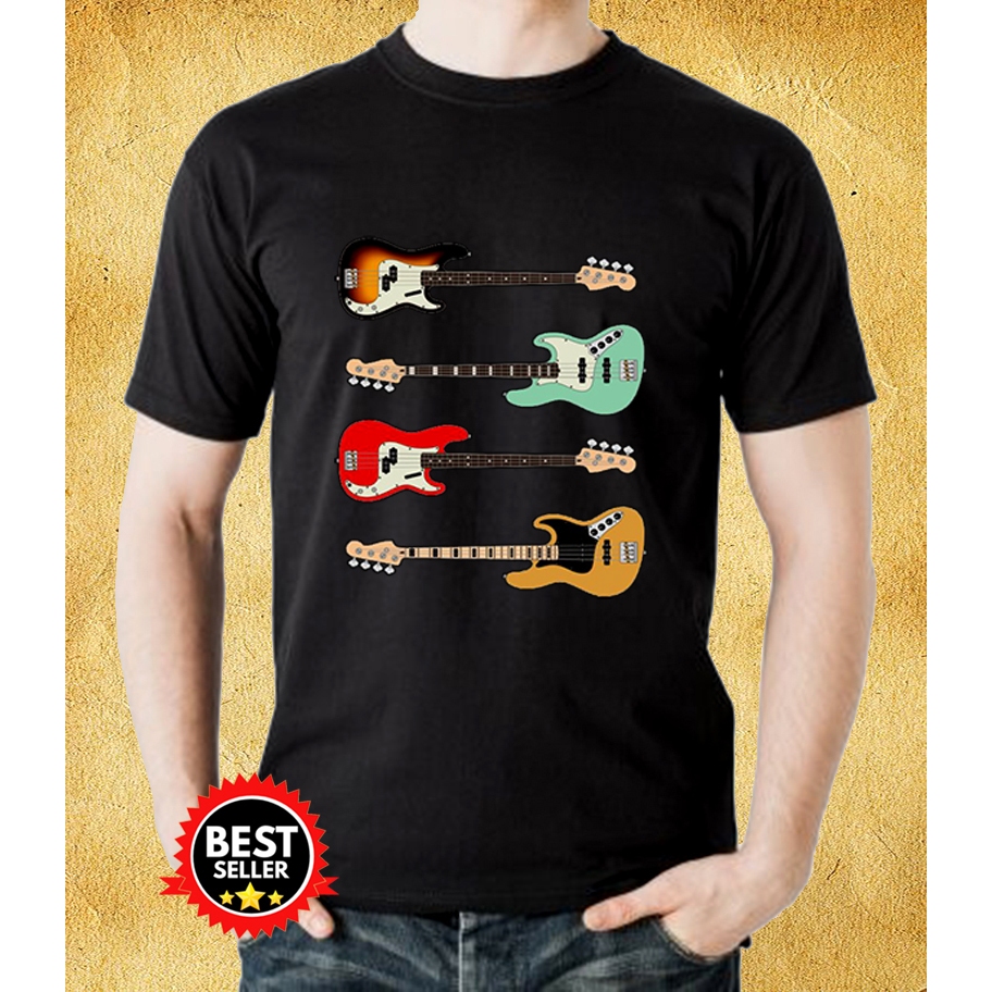 4 String P and J Style Bass Guitar Pack Kaos