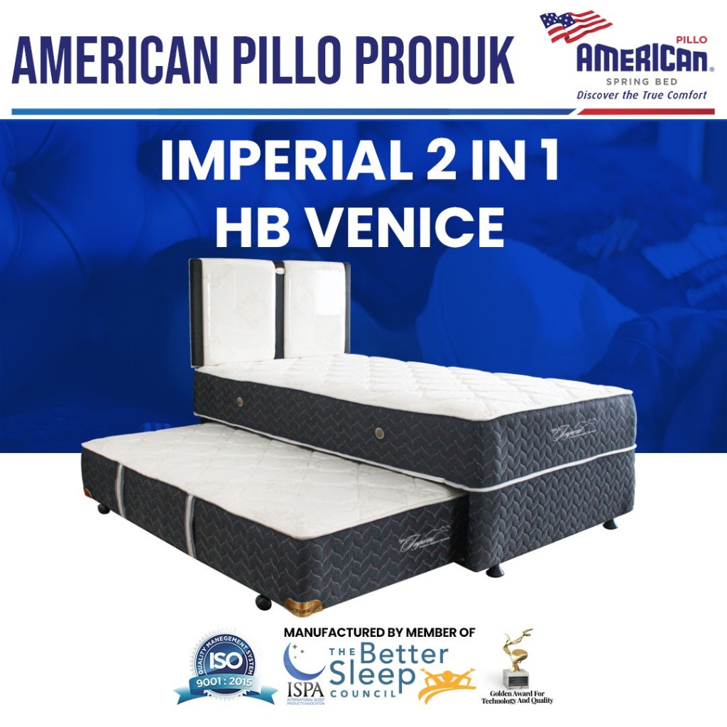 AMERICAN PILLO SPRING BED TYPE IMPERIAL 2 IN 1