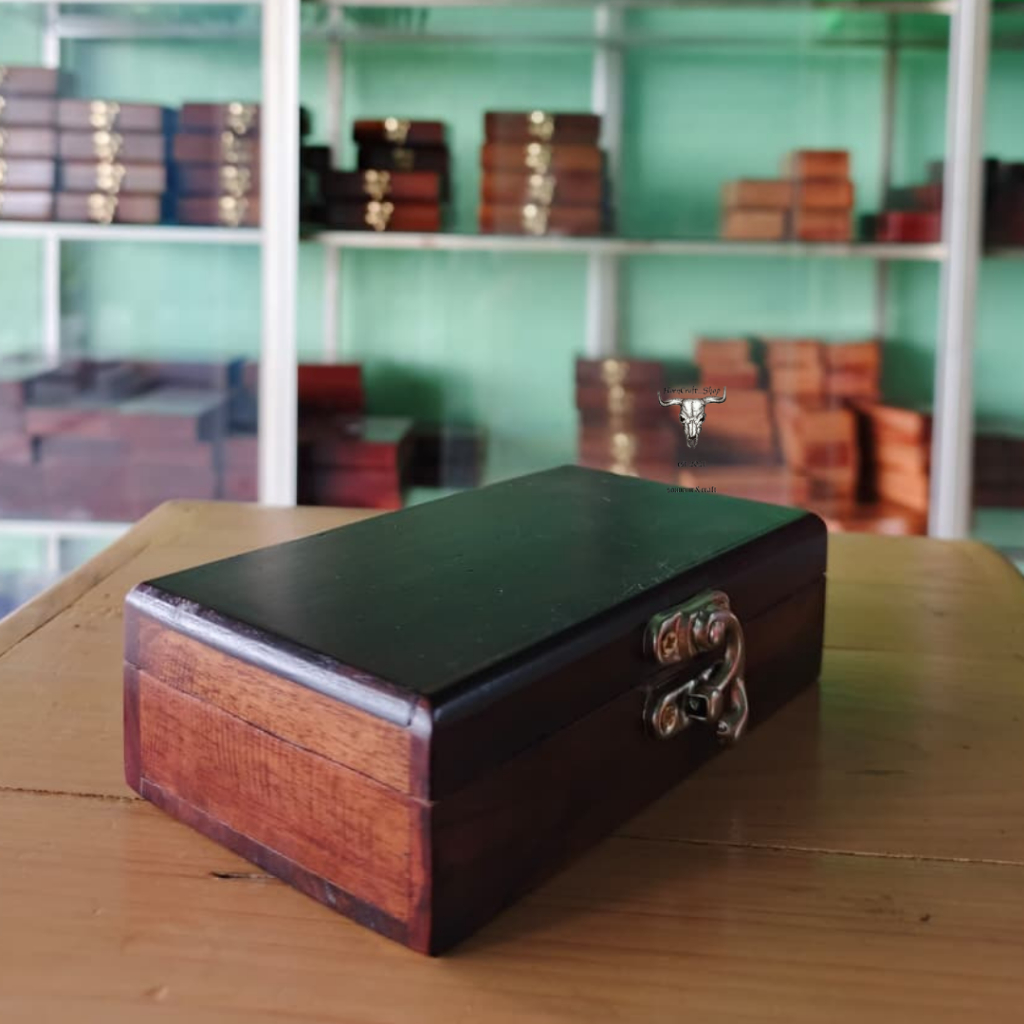 Box Kotak Wadah LintinganBahan Kayu senokeling / Tempat papir bako handmade full kayu senokeling