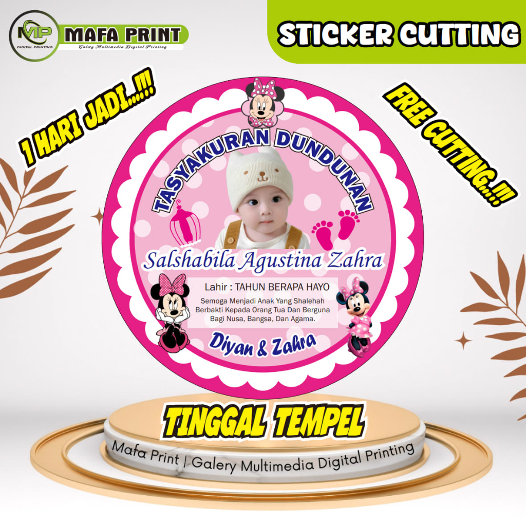 

[REKOMENDASI] STICKER DUNDUNAN STICKER TEDAK SITEN KARAKTER MICKEY MOUSE