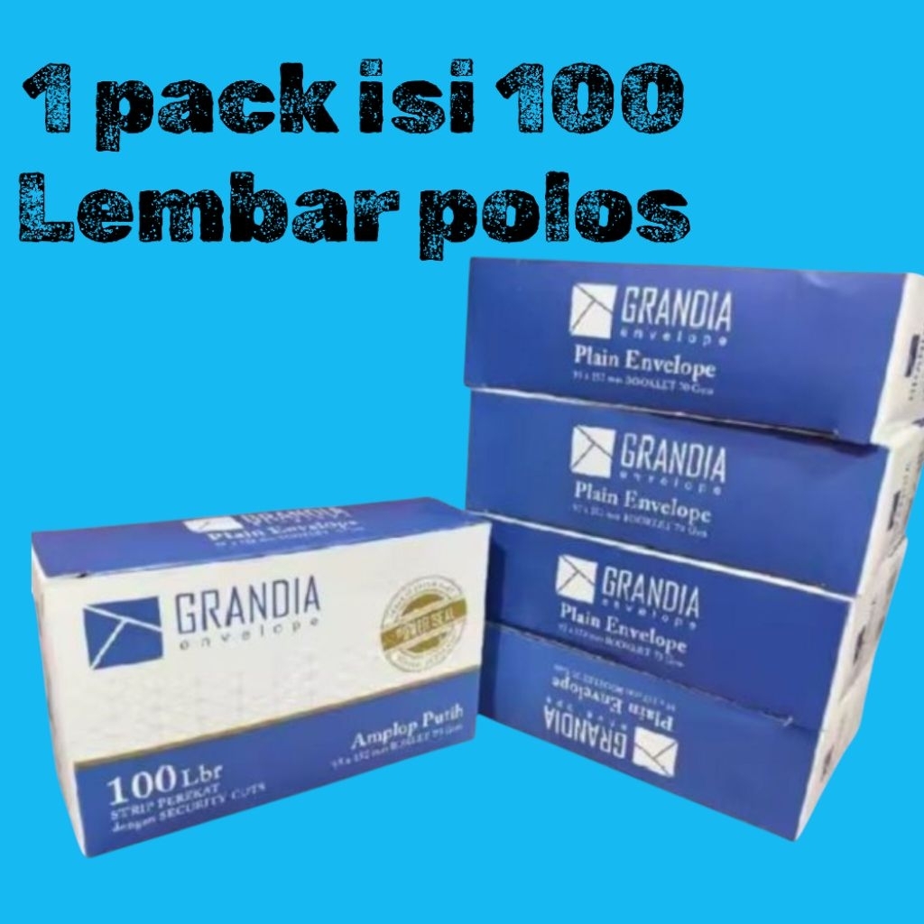 

amplop putih grandia 104 harga per box isi 100 lembar perekat