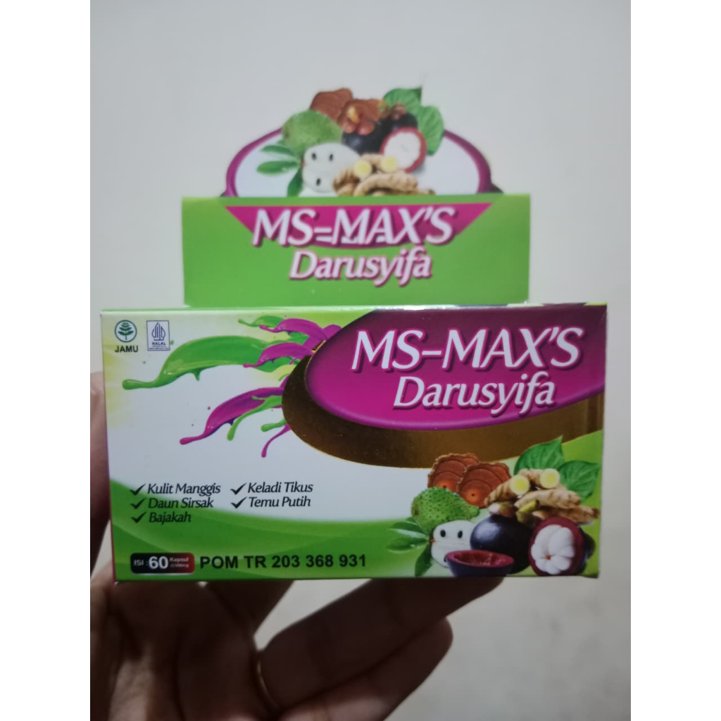 KAPSUL MS-MAXS | KAPSUL EKSTRAK KULIT MANGGIS DAN DAUN SIRSAK | ace max's darusyifa