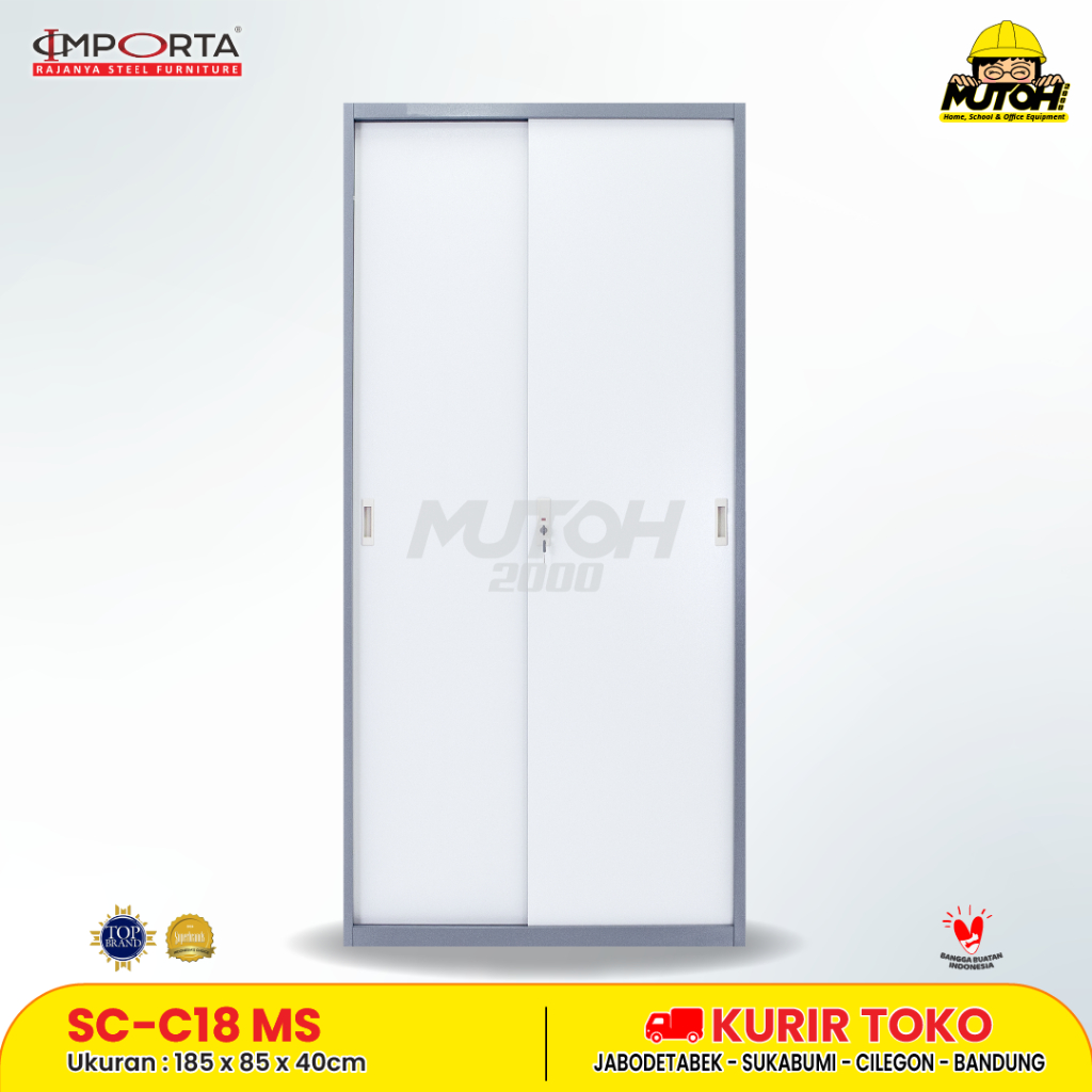 

lemari arsip besi IMPORTA SC-C18 MS 2 Pintu Sliding Plat GESER