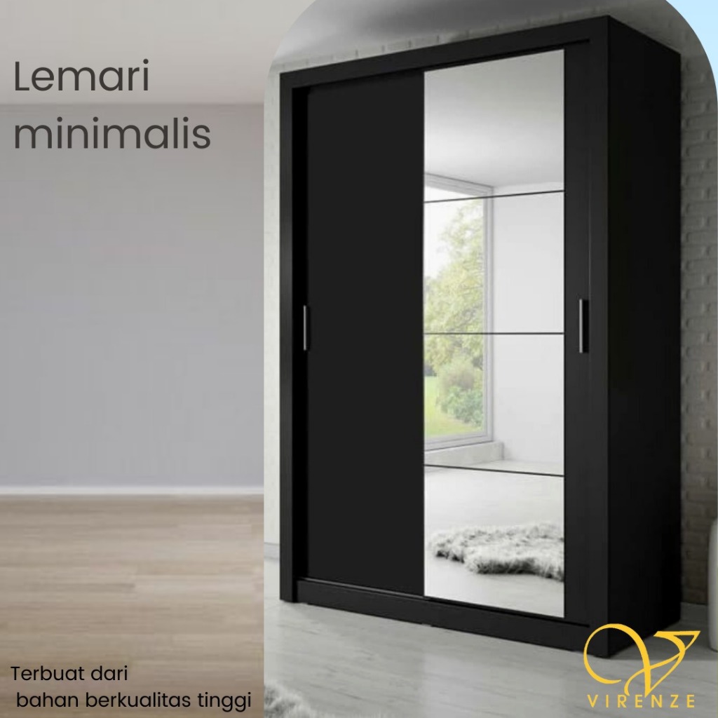 Virenze Lemari Pakaian Slide Custom Bedroom Kamar Tidur Aestethic Sleman Bantul Gunung Kidul Kulon P
