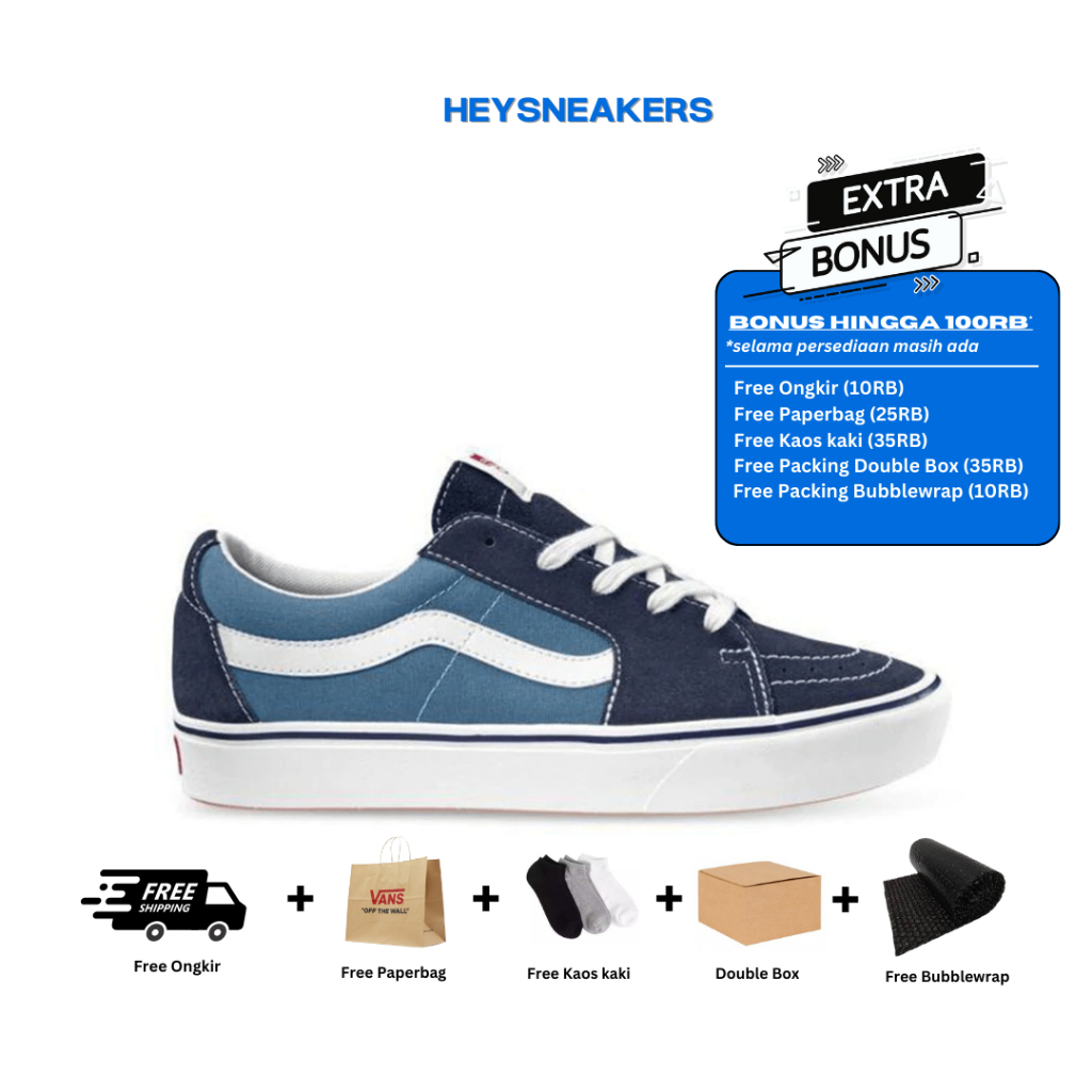 (SALE) SK8Low Navy White Original BNIB