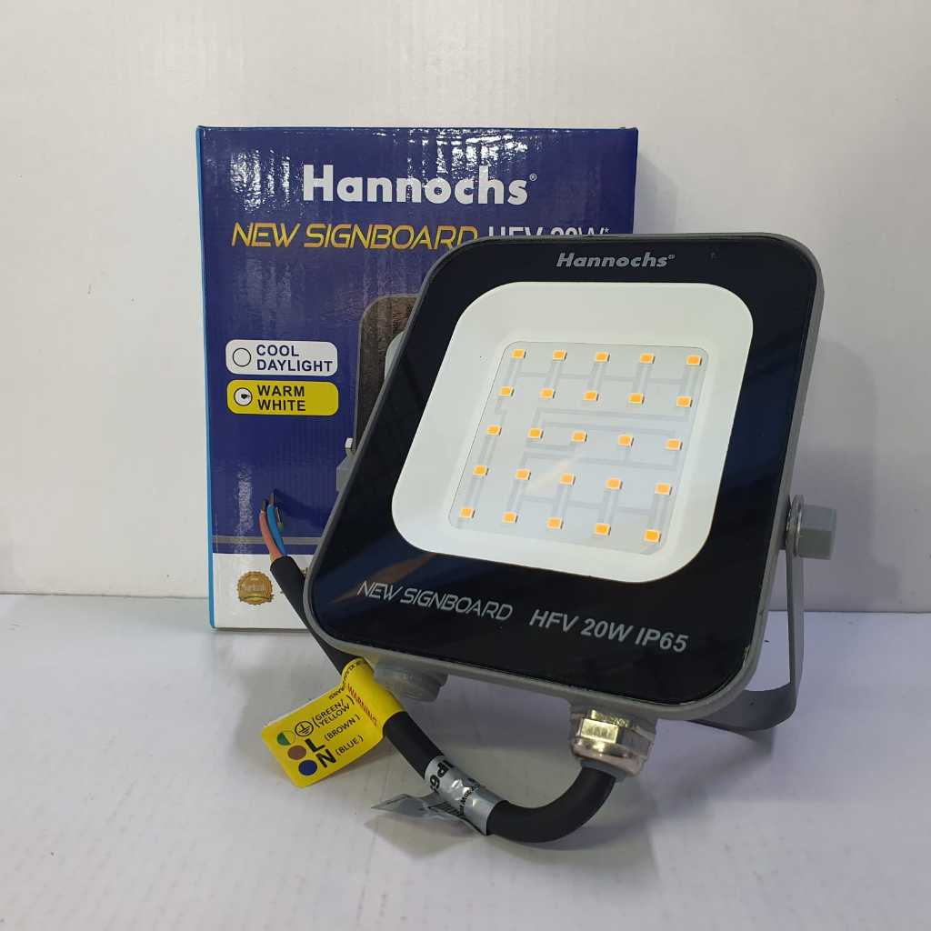 Hannochs New Signboard HFV Lampu Sorot Led Outdoor 20 Watt