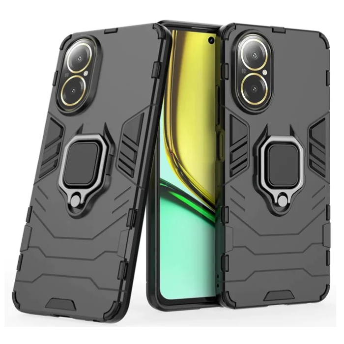 Case Realme C31 Casing Hardcase Robot KICKSTAND RING Holder - Proteksi Maximal Untuk Smartphone mu