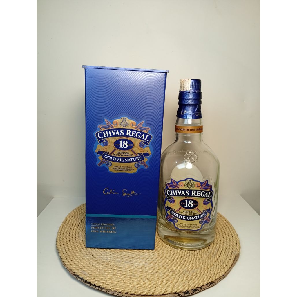 Botol+Box Pajangan Hiasan Dekorasi Chivas 18