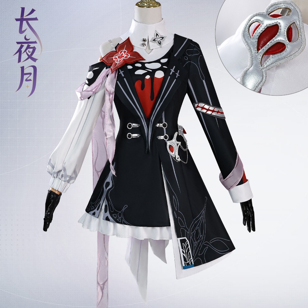 Honkai: Star Rail cosplay Evernight cosplay costume and wig shoes