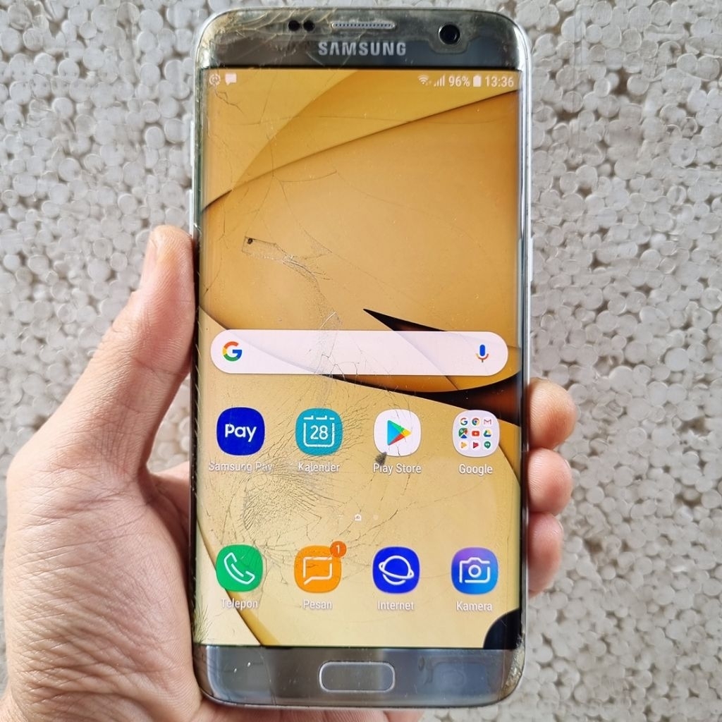 Handphone Hp Samsung Galaxy S7 Edge Second 4/32 GB NFC Eks Resmi Sein Original