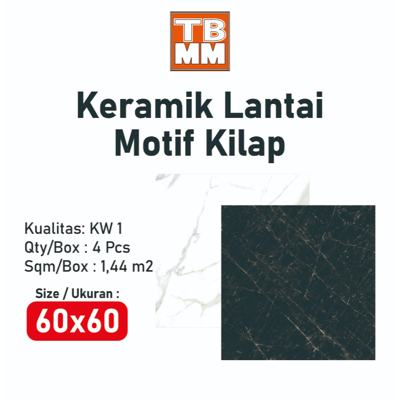 LANTAI KERAMIK 60X60 KILAP GLOSSY KW 1