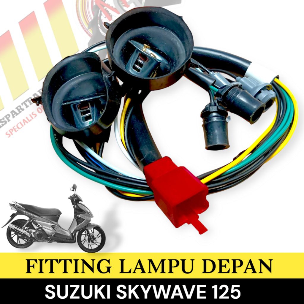 KABEL SOKET FITTING LAMPU DEPAN SUZUKI SKYWAVE  125 2007