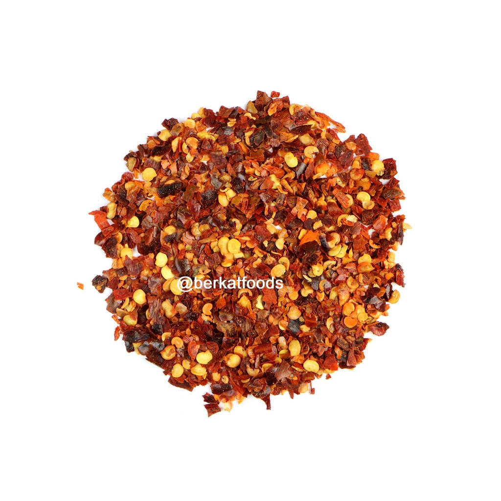 

Chili Flakes 1 Kg / Chilli Flake / Cabe Kasar Cacah / Cabai Kering / Dry Coarse Mirchi 1KG