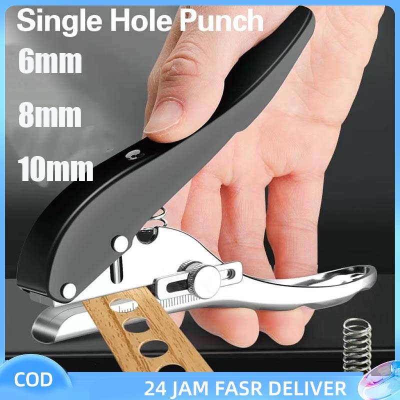 

6/8/10mm Tang Hole Punch Puncher Lubang Alat Pembolong Plat Metal Penutup Lubang Bor Skrup Baut Tool Kit Set Plier Press Punch Tang Potong Besi