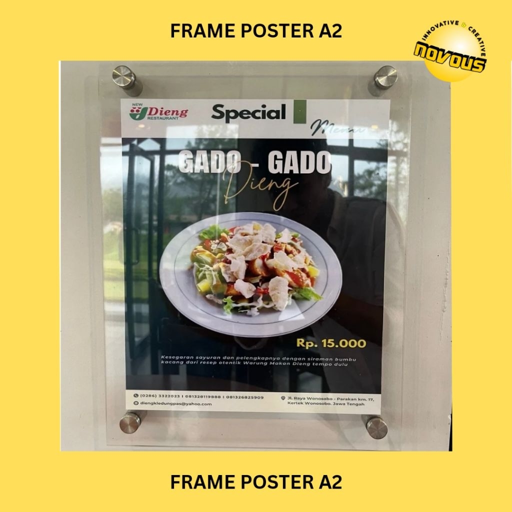 FRAME POSTER AKRILIK A2 / BINGKAI POSTER DINDING A2