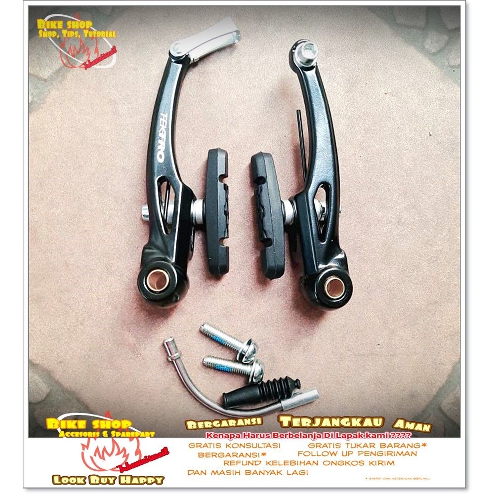 REM SEPEDA V BRAKE - REM VBRAKE TEKTRO ALLOY HITAM Sepeda MTB BMX SPAREPART SEPEDA TERMURAH