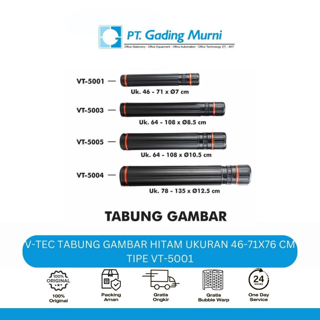 

V-TEC TABUNG GAMBAR HITAM UKURAN 46-71X76 CM TIPE VT-5001