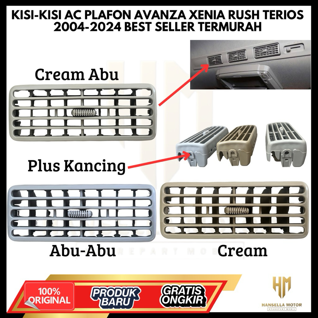 Kisi Kisi AC Plafon Avanza Xenia Rush Terios 2004-2021