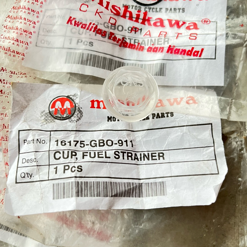 16175-GBO-911 tutup bawah saringan karburator untuk sepeda motor Honda Supra Legenda, Grand Impresa,