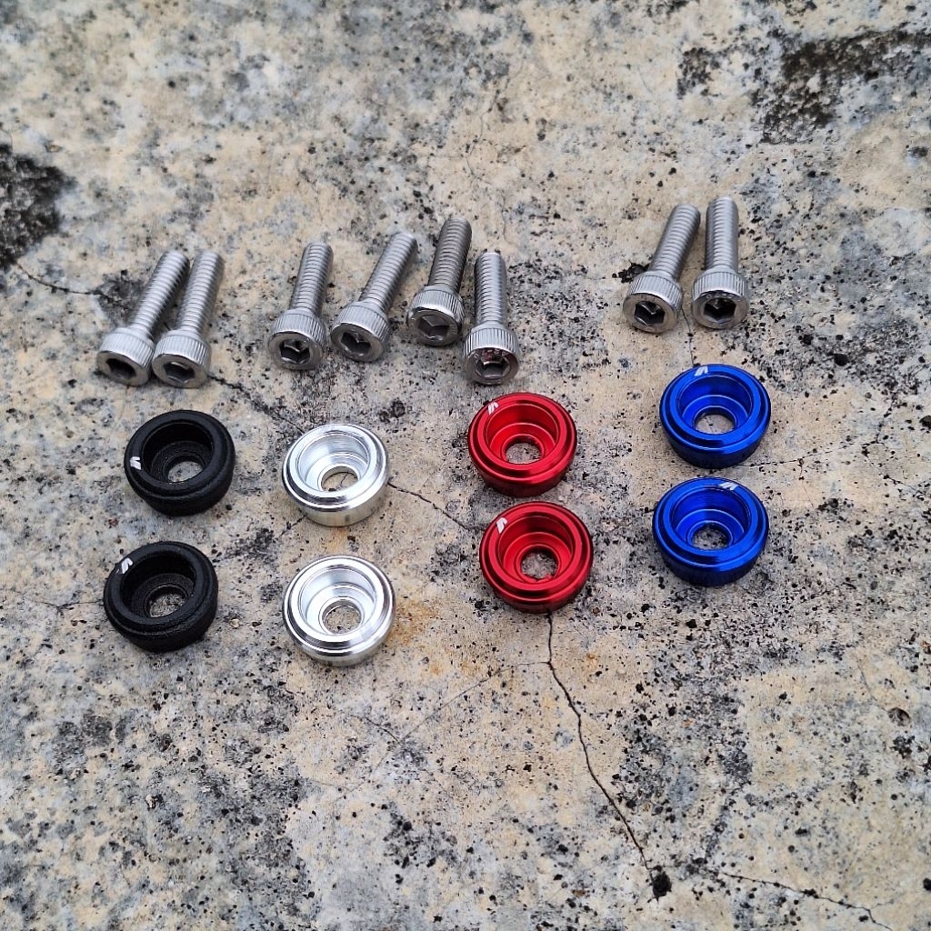 Yamaha Cover Knalpot AEROX & NMAX Full CNC Aluminium Alloy Baut & Coinan PNP Modifikasi Motor AEROX 