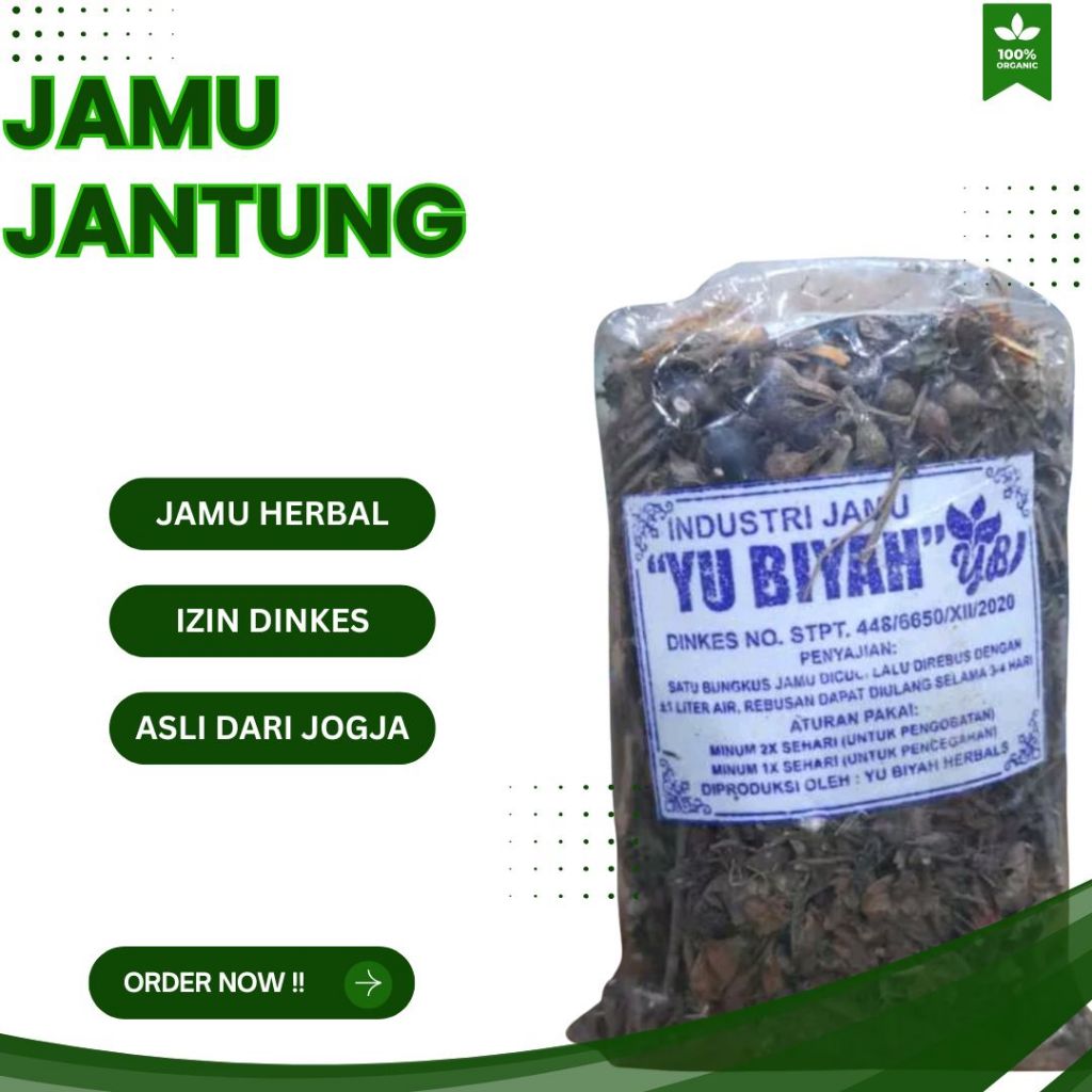

Jamu Godog/ Obat Sakit Jantung/ Obat Nyeri Dada/ Obat Jantung Koroner/ Obat Lemah Jantug