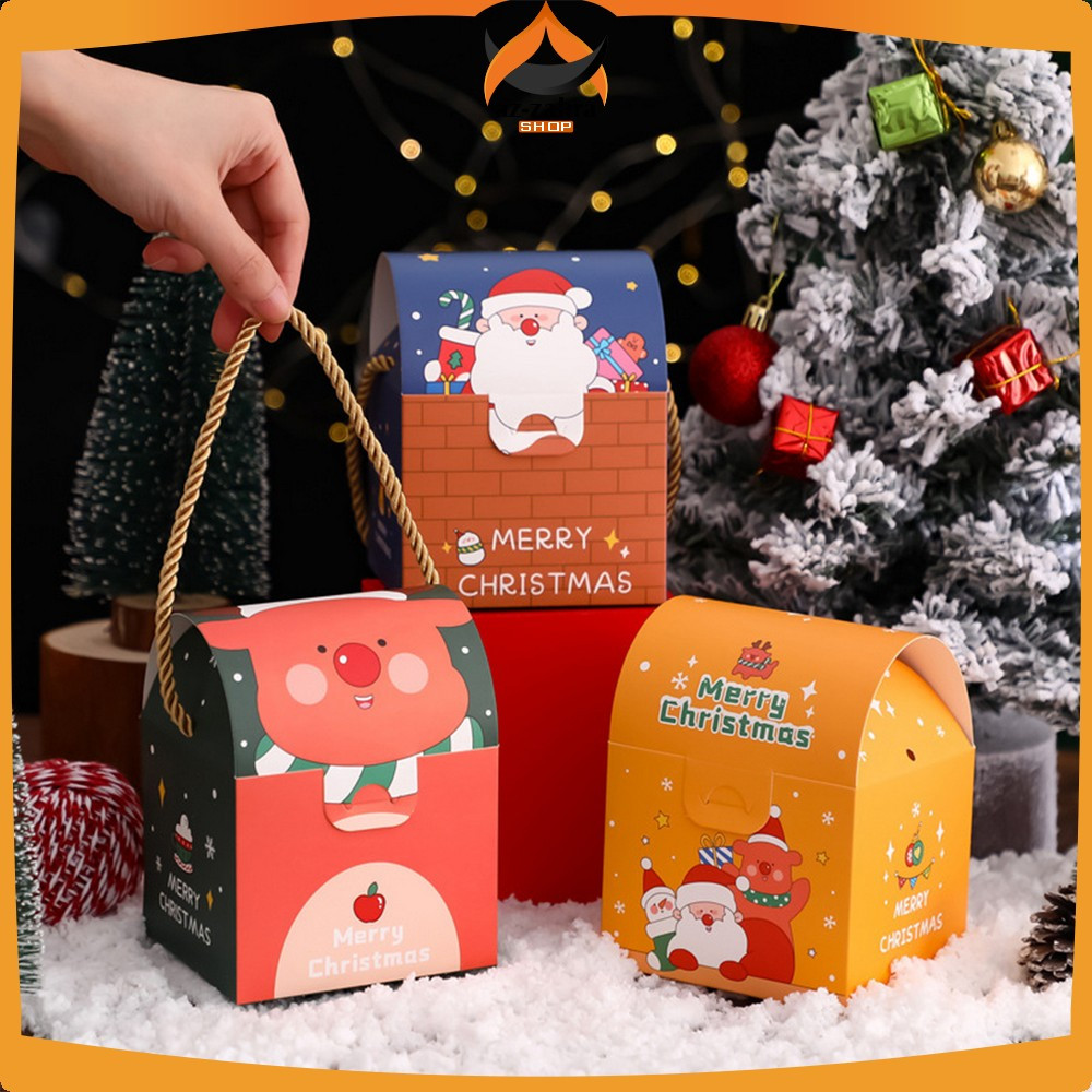 

Kotak Hampers Natal / Box Cookies Xmas Kado Natal / Kotak Kue Kering Goodie Bag Box Hampers Christmas Az Zahra Shop C1161