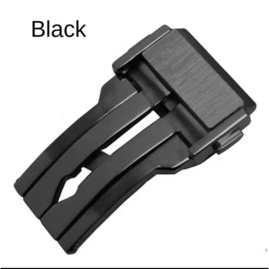 Buckle Jam Tangan Hublot Tali Pengait Warna Hitam