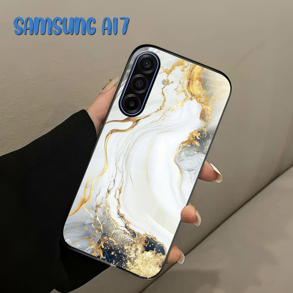 Softcase Glass Kaca Kilau SAMSUNG A17 - SAMSUNG A17 2025 - Case Samsung Terbaru - SAMSUNG A17