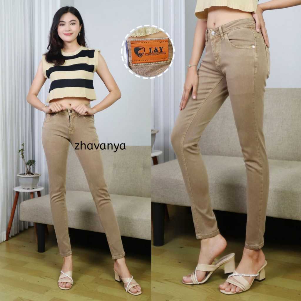 Celana Jeans Pensil Polos Wanita-Celana Panjang Jeans-Celana Jeans Pensil Wanita-Celana Jeans Wanita