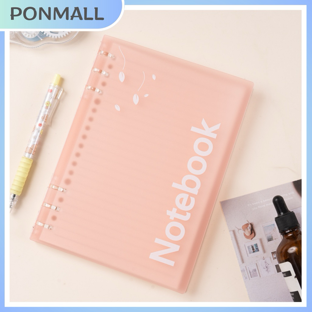

PONMALL- Aesthetic Binder A5 Binder Estetik Transparan| Notebook Sekolah Kuliah Transparan Waterproof
