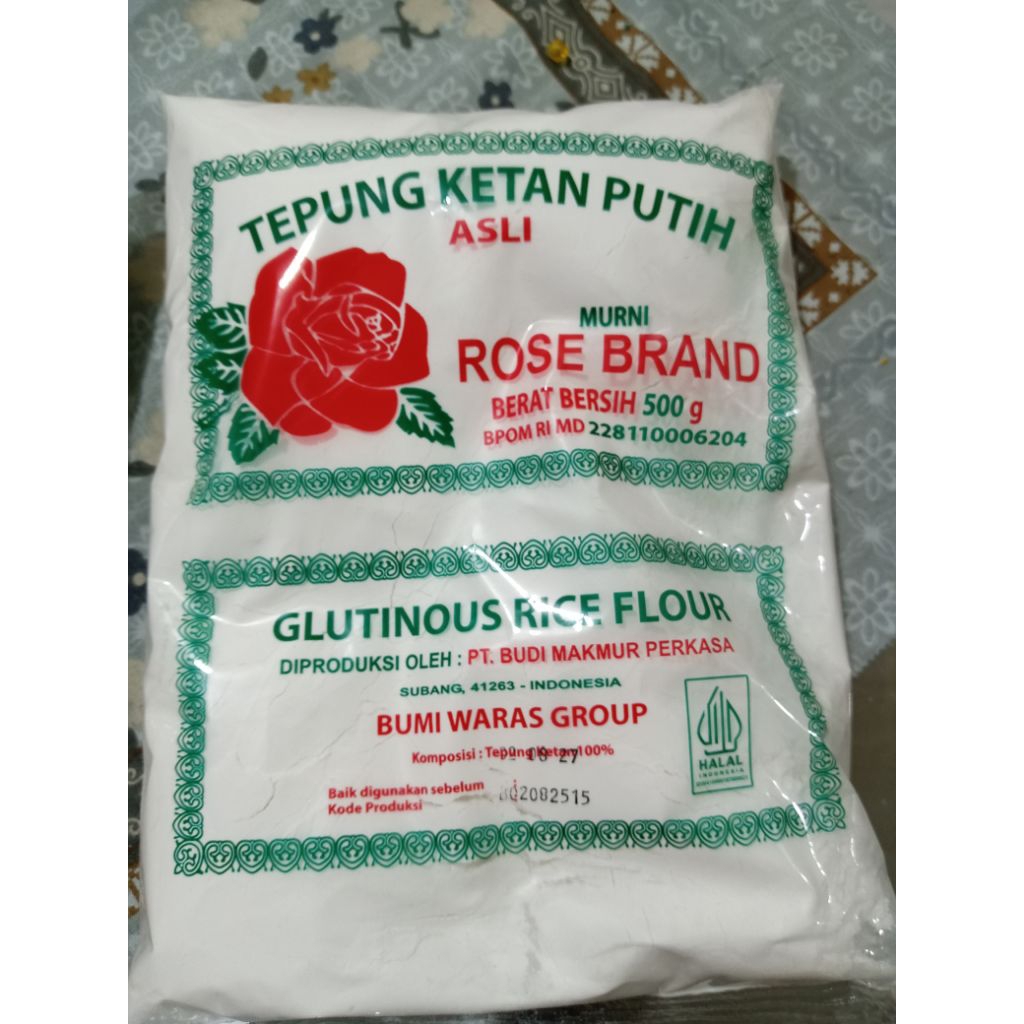

TEPUNG KETAN PUTIH ROSE BRAND 500gr