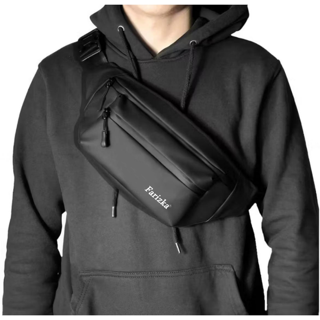 Waistbag Pria New Arrival Shoulder Bag Hadiah Spesial Model Korea Trendy Eksklusif Premium Cool Styl